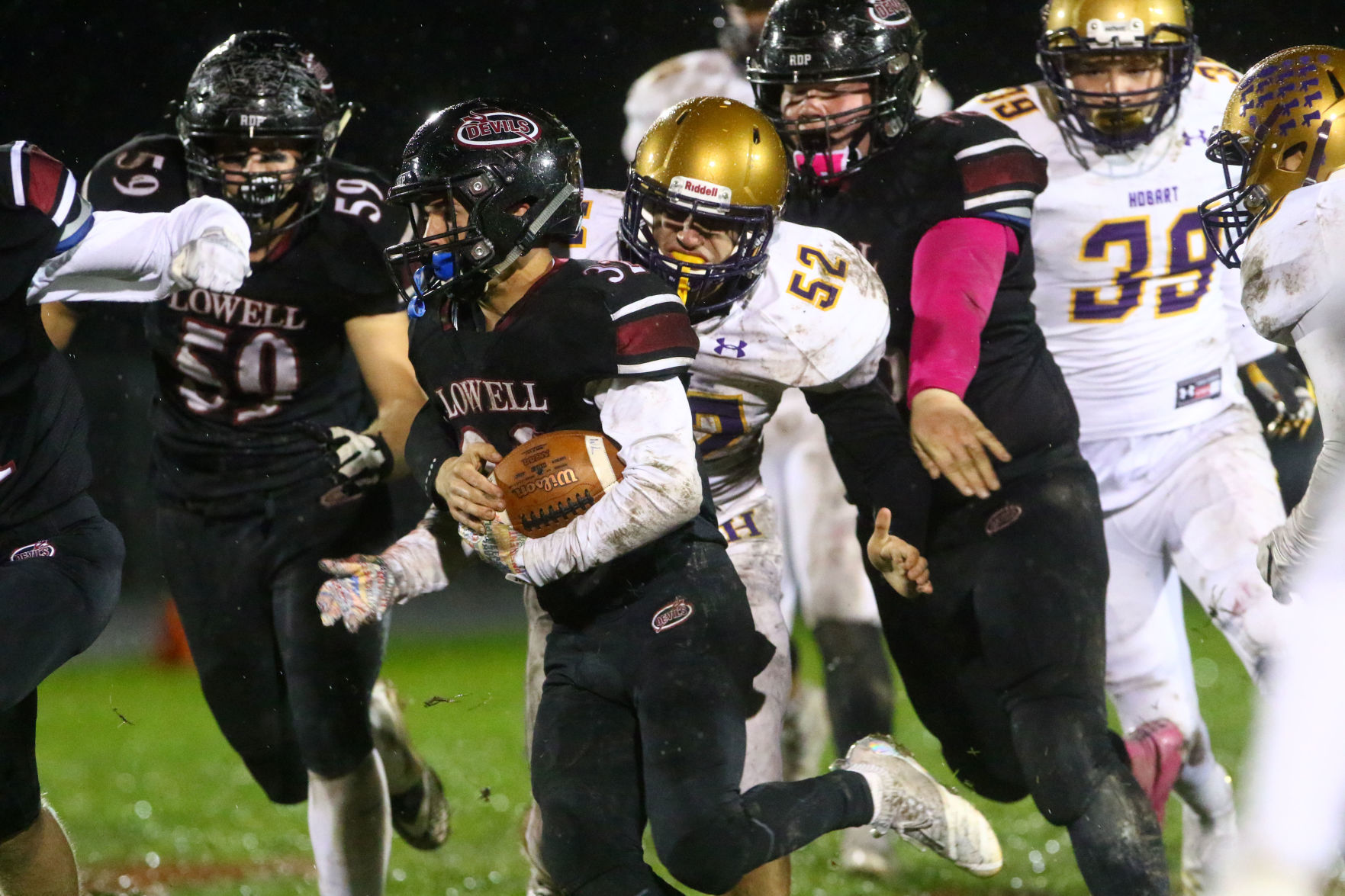 Hobart at Lowell football